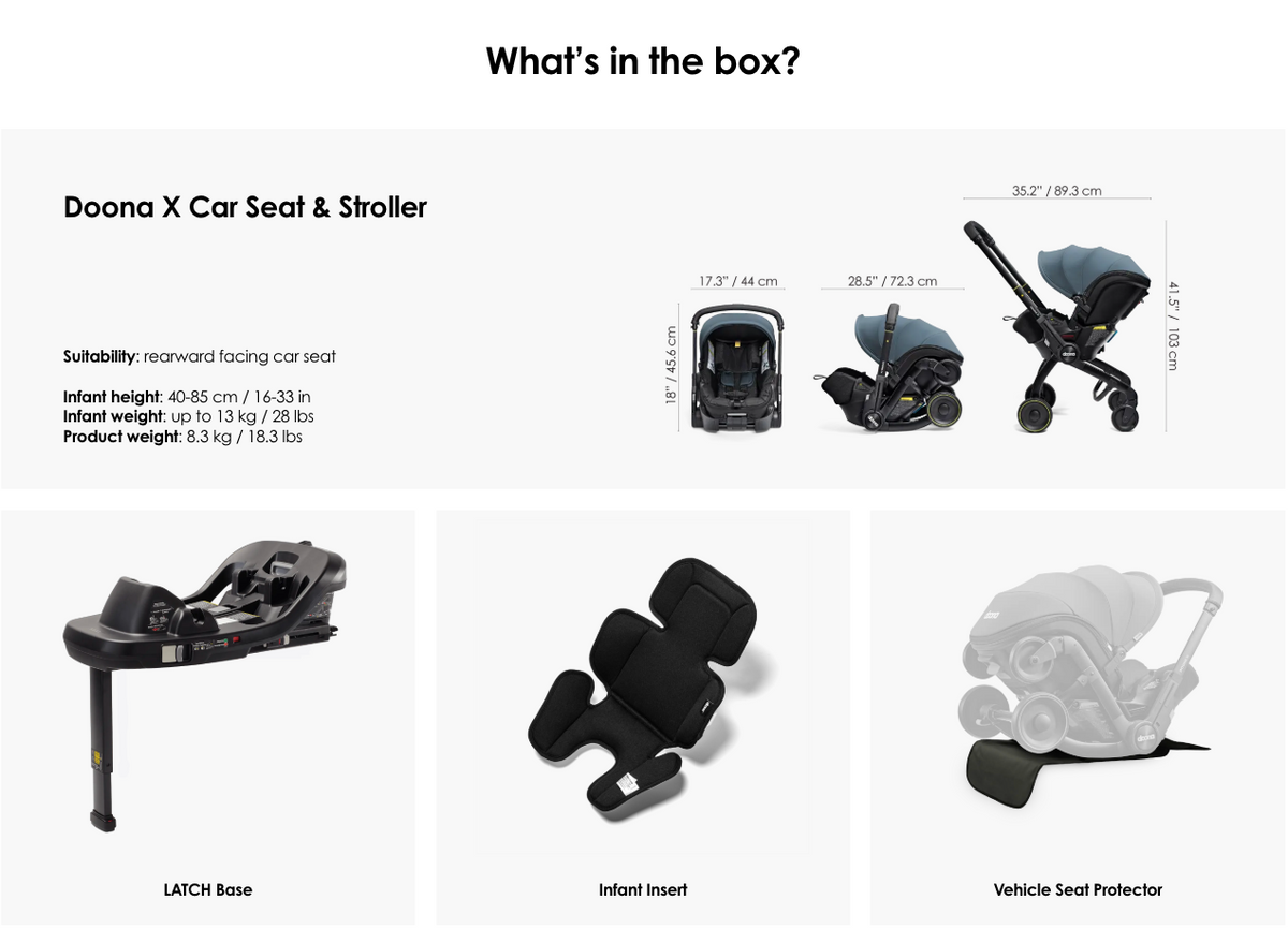 Doona X Car Seat & Stroller